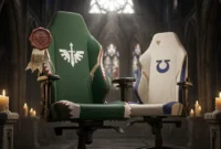 Ilustrasi - Secretlab TITAN Evo Warhammer 40,000 Dark Angels Edition.