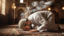 Ilustrasi Sedang Melaksanakan Sholat.