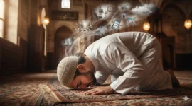 Ilustrasi Sedang Melaksanakan Sholat.