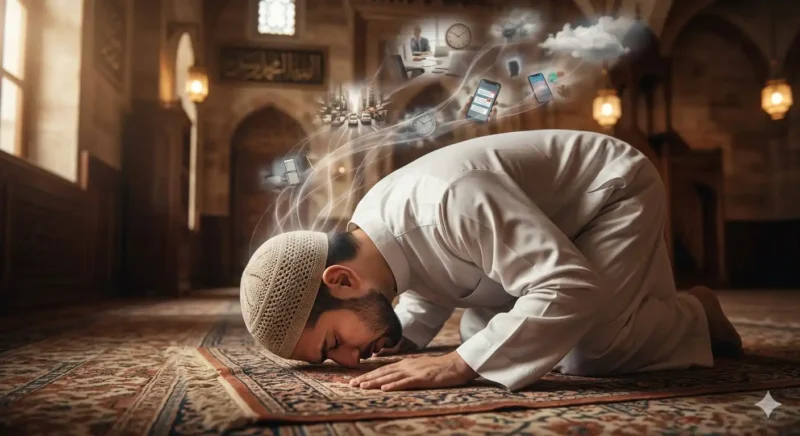 Ilustrasi Sedang Melaksanakan Sholat.