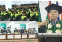 Kolase - Prosesi Wisuda ke XII IAIN Kerinci.
