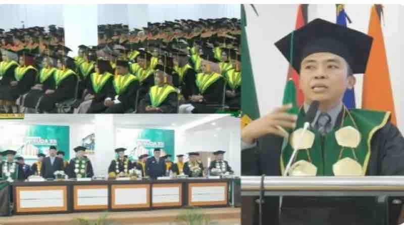 Kolase - Prosesi Wisuda ke XII IAIN Kerinci.
