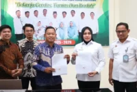 Penandatanganan Perjanjian Kerja Sama (PKS) antara Kantor Wilayah Kementerian Hukum Jambi dan Institut Agama Islam Negeri (IAIN) Kerinci.