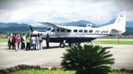 Pesawat Susi Air di Bandara Depati Parbo Kerinci.