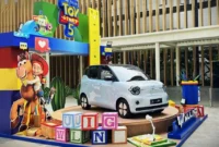 Wuling EV tampil perdana di Central Park Jakarta. (Wuling Motors)
