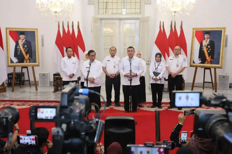 Wamen ATR/Waka BPN, Ossy Dermawan, saat acara Penyerahan Sertipikat Hak Pakai atas Nama Pemerintah Provinsi (Pemprov) DKI Jakarta.