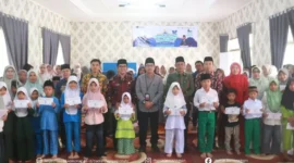 Kemenag Sungai Penuh Kota Sungai Penuh mengikuti kegiatan Lebaran Yatim dan Penyandang Disabilitas.