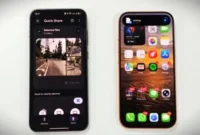Perangkat Android kini bisa mengirim foto dan video dengan Quickshare ke iPhone. (CNN Indonesia)