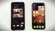 Perangkat Android kini bisa mengirim foto dan video dengan Quickshare ke iPhone. (CNN Indonesia)