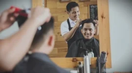 Ilustrasi Usaha Barbershop. 