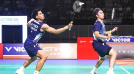 Sabar Karyaman Gutama/Moh Reza Pahlevi di final Australian Open 2026. (dok. PBSI)