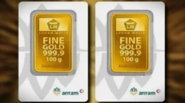 Ilustrasi - Harga Emas Antam Hari Ini Rp2,7 Juta per Gram.