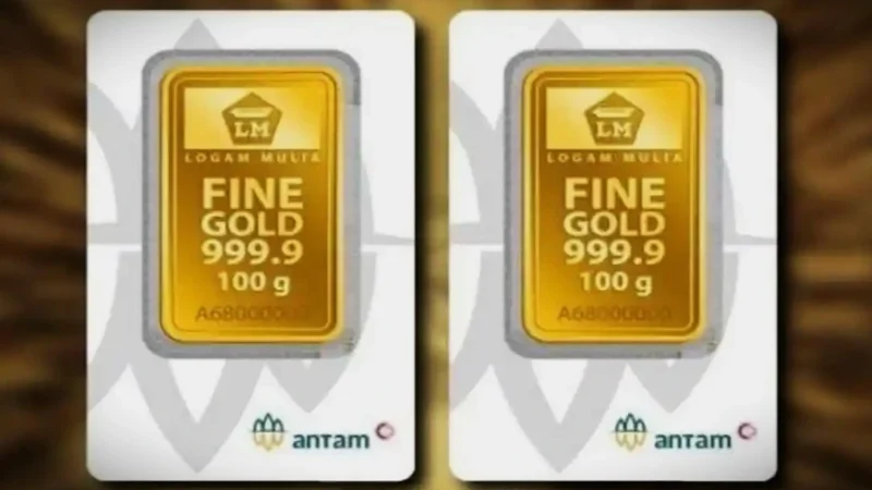 Ilustrasi - Harga Emas Antam Hari Ini Rp2,7 Juta per Gram.