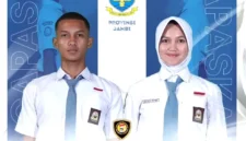 Achmad Fachri Mubarok dan Rizkia Putri, pelajar asal Kota Jambi terpilih sebagai calon Paskibraka tingkat pusat 2026. (Instagram/@bpipri)