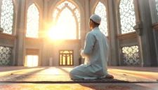 Ilustrasi Sedang Berdoa. Amalan Setelah Sholat Dhuha Pembuka Pintu Rezeki.