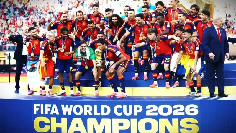 Spanyol menjuarai Piala Dunia 2026, seusai La Furia Roja mengalahkan Argentina dengan skor 1-0 pada Minggu (19/7/2026).