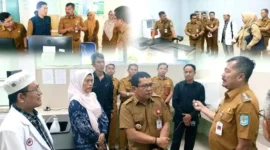 Kolase - Bupati Kerinci Monadi saat Meninjau RSUD Bukit Kerman.