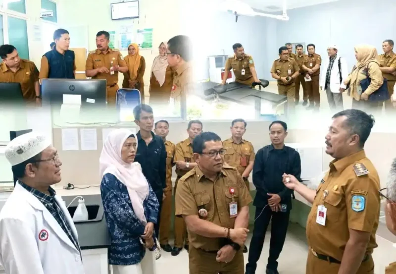 Kolase - Bupati Kerinci Monadi saat Meninjau RSUD Bukit Kerman.