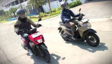 Komparasi Suzuki Nex Crossover dan Honda Beat Street. (KOMPAS.com)