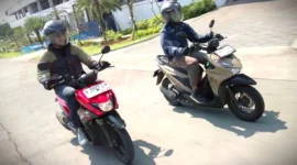 Komparasi Suzuki Nex Crossover dan Honda Beat Street. (KOMPAS.com)
