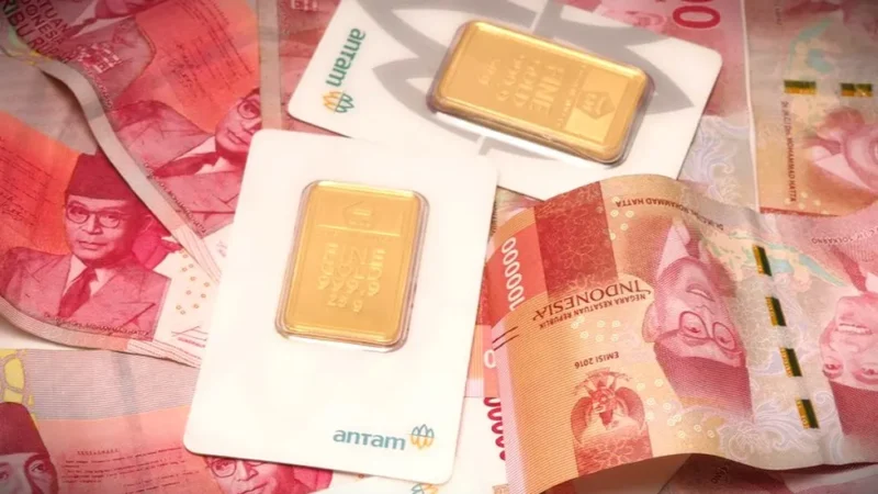 Ilustrasi emas hari ini, harga emas Antam, harga emas Antam hari ini, harga Antam hari ini, harga logam mulia Antam.(Shutterstock/ijp2726)