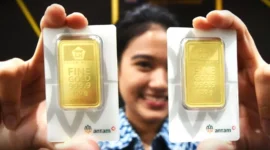 Ilustrasi harga emas Antam hari ini. (kompas.com)