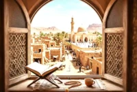 Bulan Safar menyimpan banyak peristiwa penting dalam sejarah Islam, mulai dari hijrah Rasulullah hingga penaklukan Khaibar.(Ilustrasi dibuat menggunakan AI.)