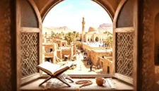 Bulan Safar menyimpan banyak peristiwa penting dalam sejarah Islam, mulai dari hijrah Rasulullah hingga penaklukan Khaibar.(Ilustrasi dibuat menggunakan AI.)