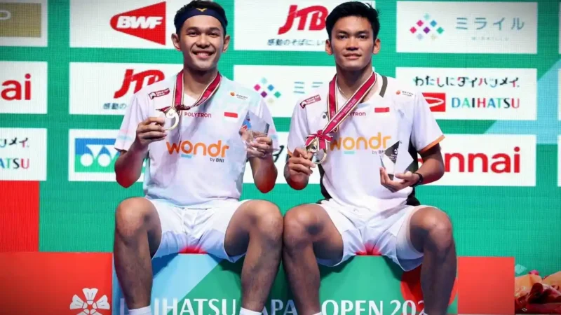 Ganda putra Indonesia, Fajar Alfian/Muhammad Shohibul Fikri, menjuarao Japan Open 2026. (PBSI)