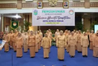 Pengukuhan Pengurus DWP Masa Bakti 2024–2029. (Foto: Prokopim Kota Sungai Penuh)