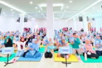Wali Kota Sungai Penuh, Alfin saat Menghadiri Gebyar Kelas Ibu Hamil, Tekankan Pencegahan Stunting Sejak Masa Kehamilan.