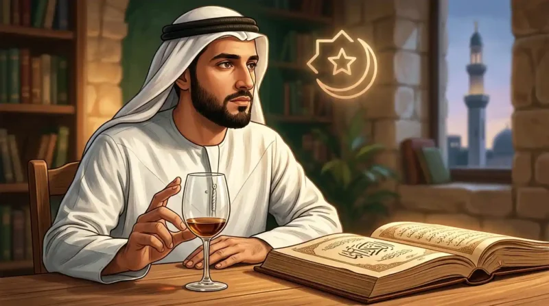 Ilustrasi - Hukum Minum Alkohol Sedikit dalam Islam. Gemini
