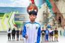 MHD Gibran Badagai Raih Juara 2 Panjat Tebing O2SN Jambi.