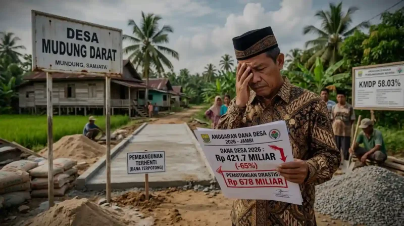 Ilustrasi - Anggaran Dana Desa Jambi 2026 Anjlok 65 Persen.
