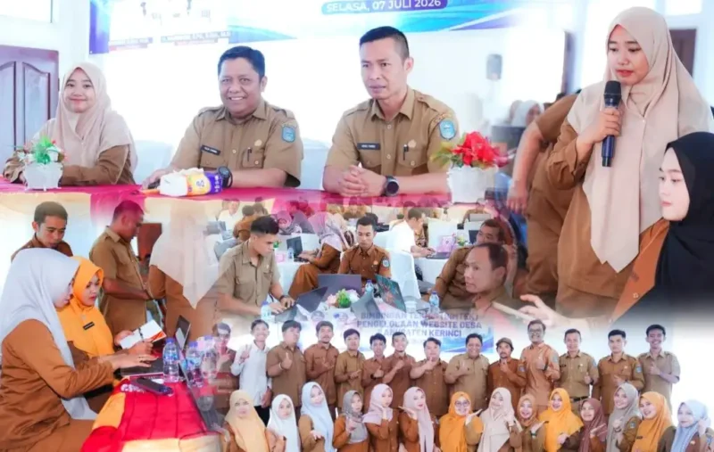 Diskominfo Kerinci Latih Aparatur Desa Kelola Website.
