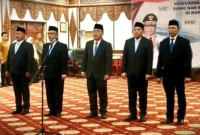 Gubernur Al Haris Lantik 5 Pejabat Baru Jambi. (Pariwarajambi)