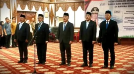 Gubernur Al Haris Lantik 5 Pejabat Baru Jambi. (Pariwarajambi)