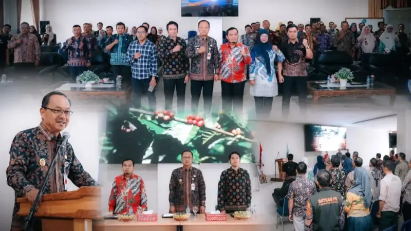Wakil Bupati Kerinci Murison saat Membuka Workshop Sosialisasi Kajian Risiko Bencana 2026.