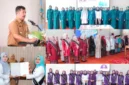 Kolase Foto saat Ny. Novra Wenti Monadi Lantik Pengurus PKK dan Bunda PAUD Kerinci.