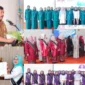 Kolase Foto saat Ny. Novra Wenti Monadi Lantik Pengurus PKK dan Bunda PAUD Kerinci.