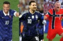 Kolase - Daftar Top Skor Piala Dunia 2026, Kylian Mbappe, Lionel Messi, dan Erling Haaland.