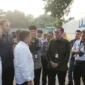 Gubernur Jambi diwakili oleh Kepala Diskominfo, Drs. Ariansyah, M.E. bersama Direktur Prasarana Transportasi Jalan Dirjend Perhubungan Darat Kementerian Perhubungan RI, Toni Tauladan, S.Si., M.T., saat peninjauan lapangan ke Kantor BPTD Kelas II Jambi dan Terminal Tipe A Alam Barajo.