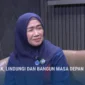 Ketua Tim Penggerak PKK sekaligus Bunda PAUD Provinsi Jambi, Hj. Hesnidar Haris, S.E., saat menjadi narasumber dalam dialog interaktif Kabar Jambi di TVRI Stasiun Jambi.