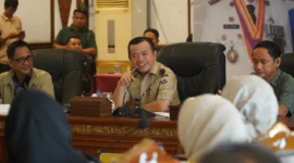 Gubernur Al Haris Membuka Rapat Dampak Lingkungan dan Sosial Pembangunan Jalan Tol Jambi-Rengat Fase 1. (Foto: Diskominfo Provinsi Jambi)