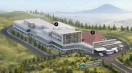 Desain RSUD Kabupaten Kerinci di Bukit Tengah. (Foto: Diskominfo Kerinci)