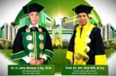 Rektor IAIN Kerinci, Dr. H. Jafar Ahmad, M.Si., dan Ketua Senat IAIN Kerinci, Prof. Dr. KH. Asa'ari, M.Ag.