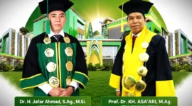 Rektor IAIN Kerinci, Dr. H. Jafar Ahmad, M.Si., dan Ketua Senat IAIN Kerinci, Prof. Dr. KH. Asa'ari, M.Ag.