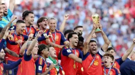 Dengan kemenangan ini, Spanyol kembali mengulang era kejayaan mereka di akhir 2000-an dan awal 2010-an. (REUTERS/Amanda Perobelli)