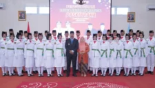 30 Anggota Paskibraka Kerinci 2026 foto Bersama Bupati Kerinci Monadi.