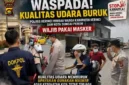 Polres Kerinci Sebar 700 Masker Gratis.